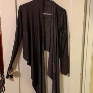 Long sleeve flowy open top